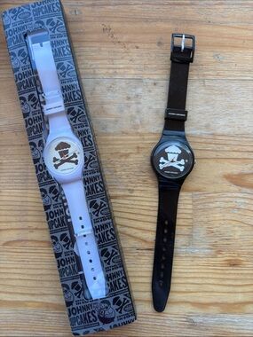 Johnny Cupcakes Black and White Skull Cupcake Watch Duo